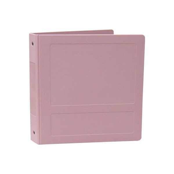 Omnimed 2-1/2" Antimicrobial Binder, 3-Ring, Side Open, Holds 450 Sheets, Mauve